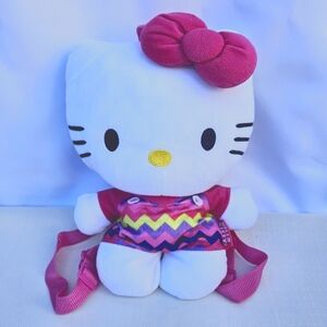 Hello Kitty plush backpack.